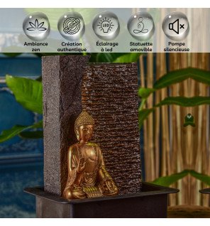  vue rapprochée sur le socle texturé et les galets décoratifs