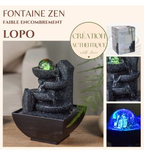  vue rapprochée sur la texture naturelle et les finitions soignées de la fontaine