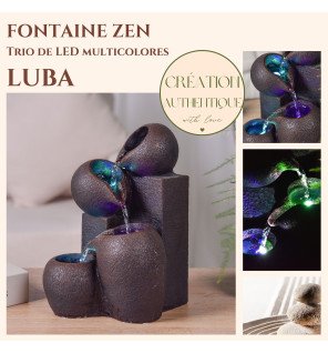  vue rapprochée de la texture en pierre naturelle de la fontaine d'intérieur luba