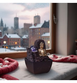 Theravada - Fontaine d'intérieur Bouddha
