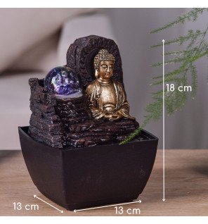  fontaine d'intérieur utilisée comme élément de décoration zen dans une chambre