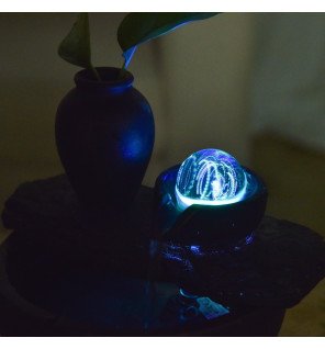  fontaine silice utilisée comme élément de décoration dans une chambre à coucher