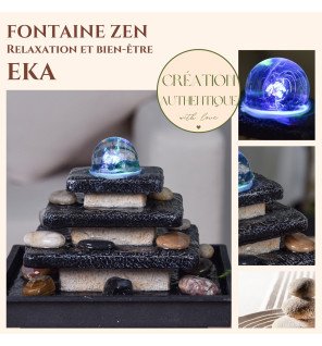  vue rapprochée sur l'éclairage led diffusant une lumière douce autour de la fontaine