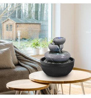  eau ruisselante et éclairage led doux