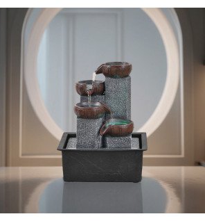  eau en cascade et lumière douce pour une ambiance zen