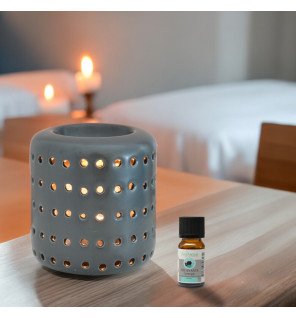  diffuseur en céramique noire élégant pour huiles essentielles