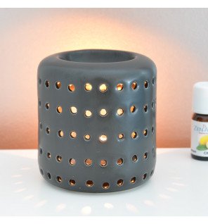  brûle-parfum en céramique noire prêt à l’emploi