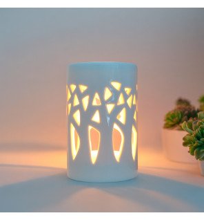  diffuseur forêt blanc céramy créant une ambiance relaxante dans une chambre