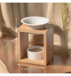  ambiance zen avec le brûle-parfum arina diffusant une douce lumière tamisée