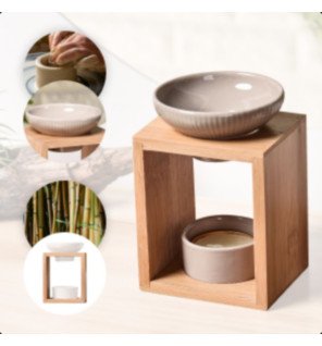  brûle-parfum utilisé dans une chambre pour créer une ambiance relaxante avant le coucher