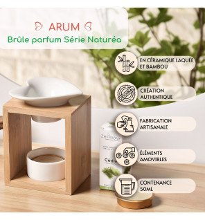  arum brûle-parfum utilisé lors d’une séance de relaxation à la maison
