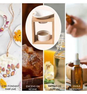  décoration intérieure avec le brûle-parfum arum créant une atmosphère apaisante