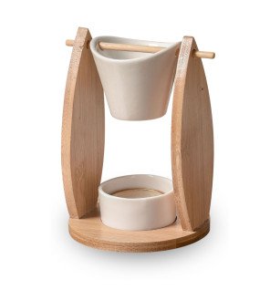  brûle-parfum voile utilisé lors d'une soirée cocooning pour diffuser une senteur apaisante