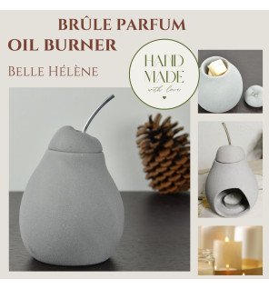  ambiance zen avec le brûle-parfum allumé diffusant une légère vapeur parfumée