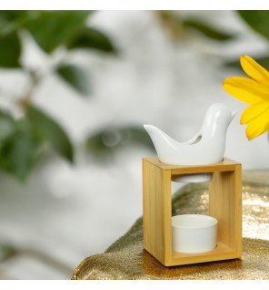 Birdy blanc - Brûle-Parfum Naturéa