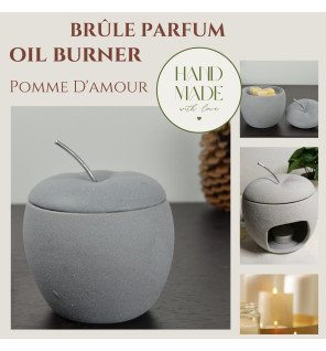  ambiance détente avec le brûle-parfum allumé diffusant une douce lumière