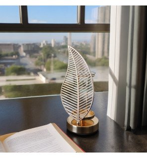  diffuseur artisanal avec bougie chauffe-plat diffusant une lumière douce