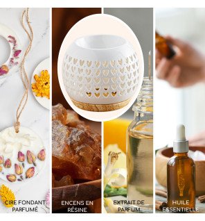  mise en scène du brûle-parfum dans un salon moderne pour une touche décorative