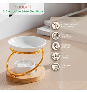  brûle-parfum simplicity hula intégré dans une décoration intérieure moderne