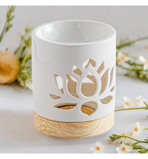  brûle-parfum élégant avec finition lisse et design épuré