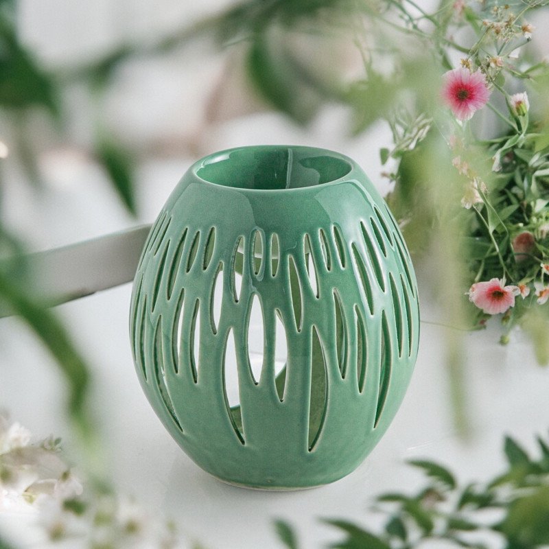 Ovali olive - Brûle-Parfum Céramy