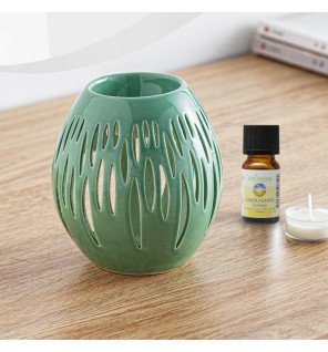  détail de la base du brûle-parfum montrant la stabilité et la qualité de fabrication