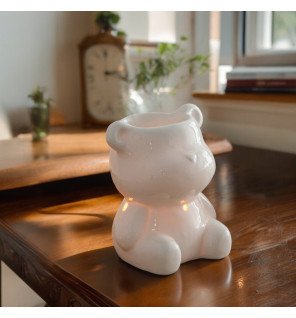  ambiance zen avec le brûle-parfum et des fleurs séchées autour