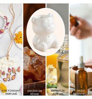  main versant de l’huile essentielle dans le diffuseur