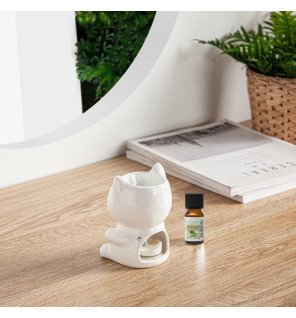  photo du brûle-parfum tommy avec une lumière tamisée créant une atmosphère chaleureuse