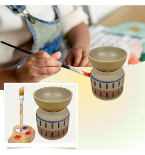  détail du réservoir du brûle-parfum avec une lumière douce en arrière-plan