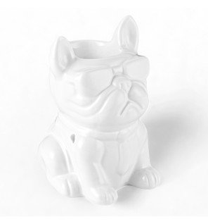  brûle-parfum céramique blanc en situation dans une chambre pour parfumer délicatement l’air