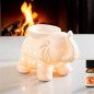 Tandor Blanc - Brûle-Parfum Céramy éléphant