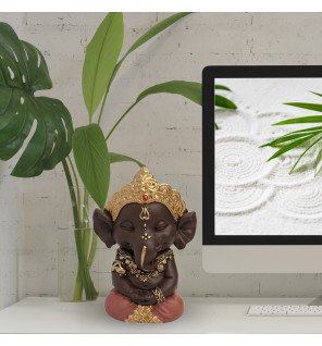  statue bouddha ganesh 2 intégrée à une décoration intérieure moderne et épurée