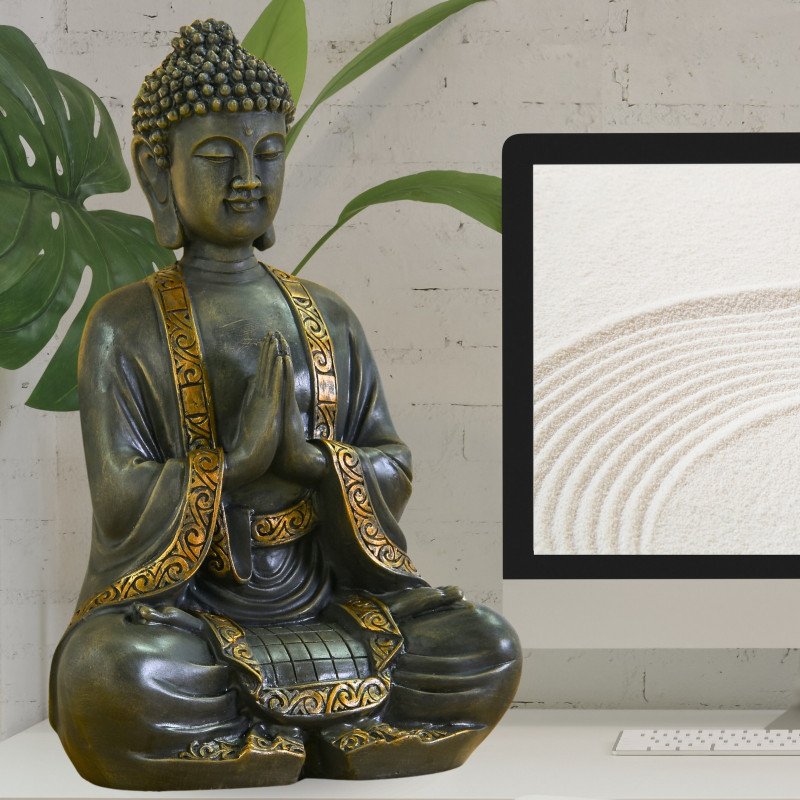 Grande Statue Bouddha Méditation
