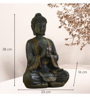  sculpture bouddha méditation idéale pour un espace de yoga ou de relaxation