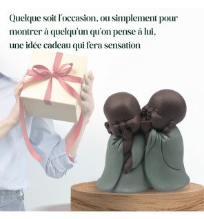  statue de bonzes idéale pour créer une atmosphère apaisante