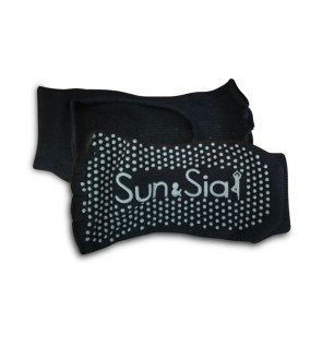  ambiance zen avec chaussettes légères idéales pour garder les pieds au sec pendant le yoga