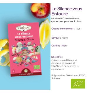  mélange de plantes bio sans caféine présenté dans un packaging élégant