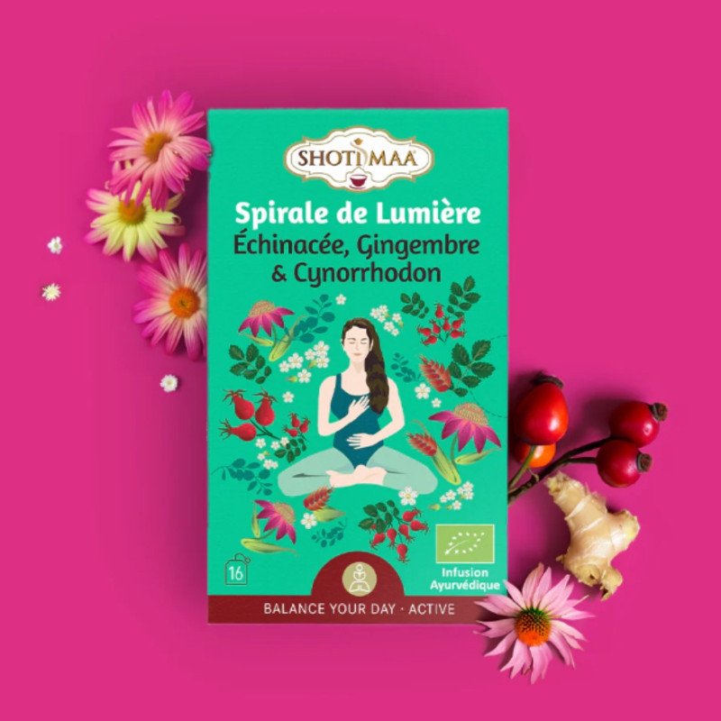 Tisane Bio Spirale de Lumière – Revitalisante & Harmonieuse