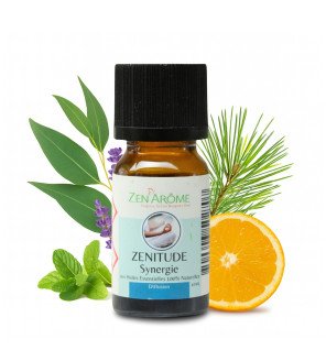  flacon zenitude 10 ml présenté dans un coffret cadeau pour suggérer une idée de présent bien-être