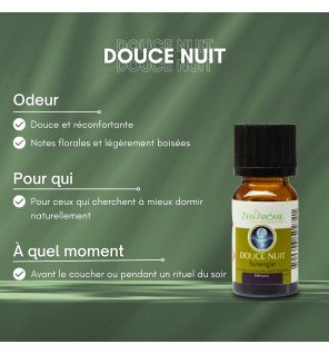  bouteille d'huile essentielle pour favoriser le sommeil placée sur une étagère de chambre