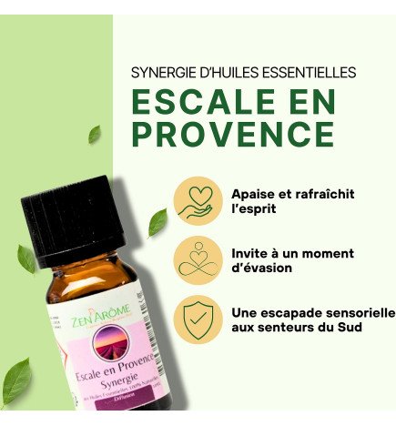 Escale en Provence - Synergie d'huiles essentielles - 10 ml