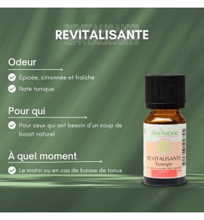  main versant quelques gouttes de la synergie revitalisante dans un diffuseur d'arômes