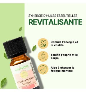 Revitalisante - Synergie d'huiles essentielles - 10 ml