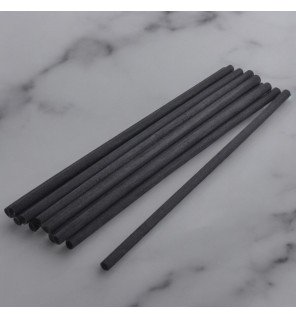 10 tiges noires en rotin pour recharge diffuseur par capillarité