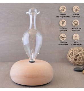  diffuseur bao installé dans une chambre pour une atmosphère apaisante et propice au sommeil