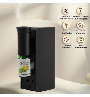  diffuseur rechargeable sans fil utilisé dans un bureau pour créer une ambiance relaxante