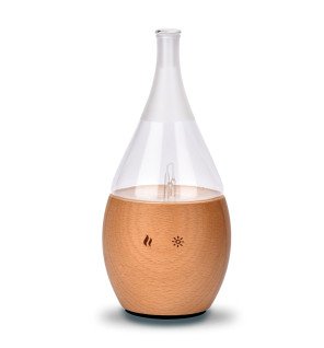  diffuseur d'huiles essentielles par nébulisation dans un espace de méditation pour une ambiance apaisante