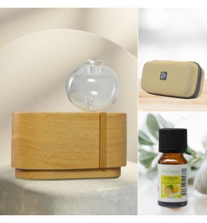  diffuseur par nébulisation avec huiles essentielles naturelles dans une chambre à coucher