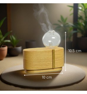  détail du bouton de commande du diffuseur pour un usage facile et intuitif